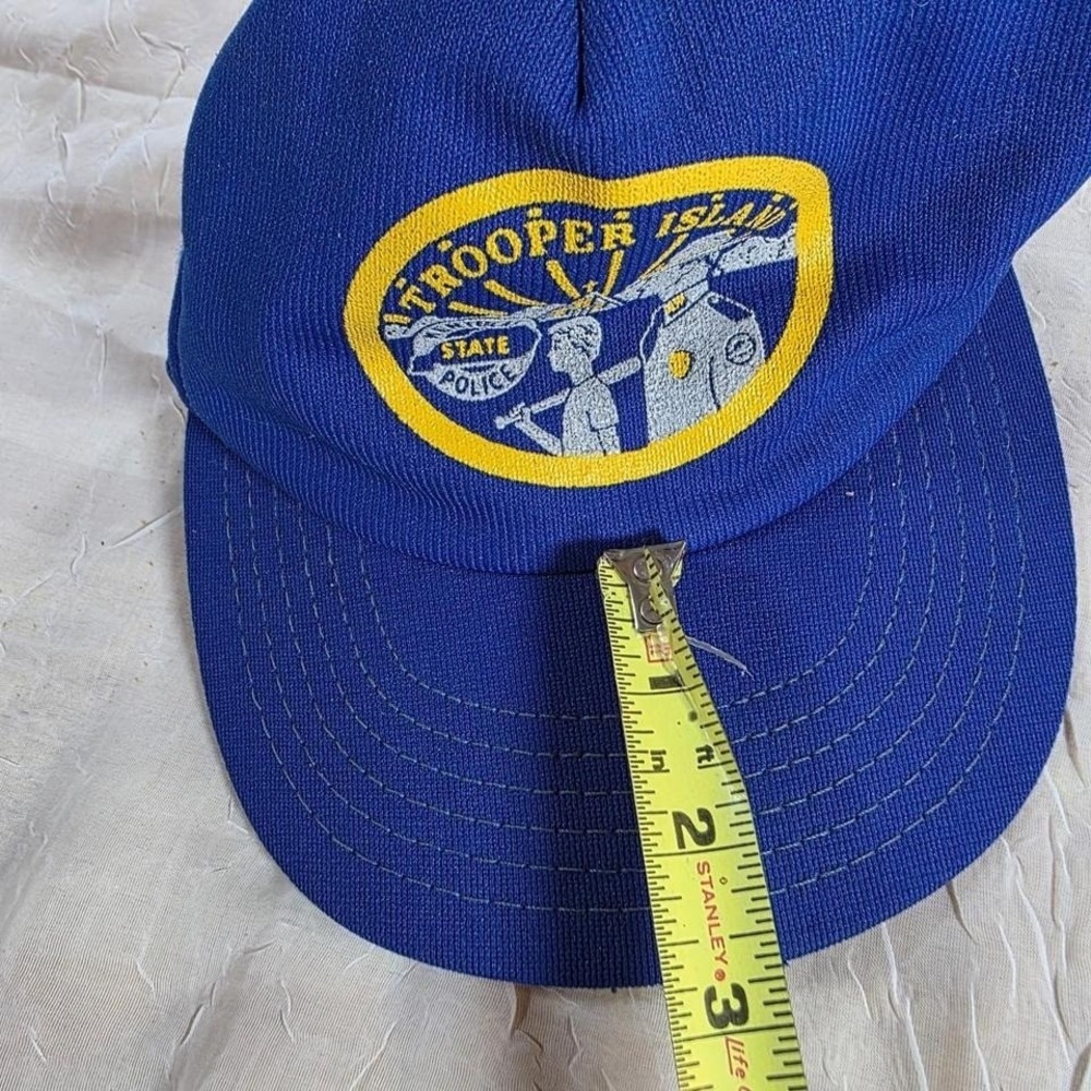 Vintage Kentucky State Police Trooper Island Trucker Hat Blue Snapback Mesh Cap - Picture 3 of 4